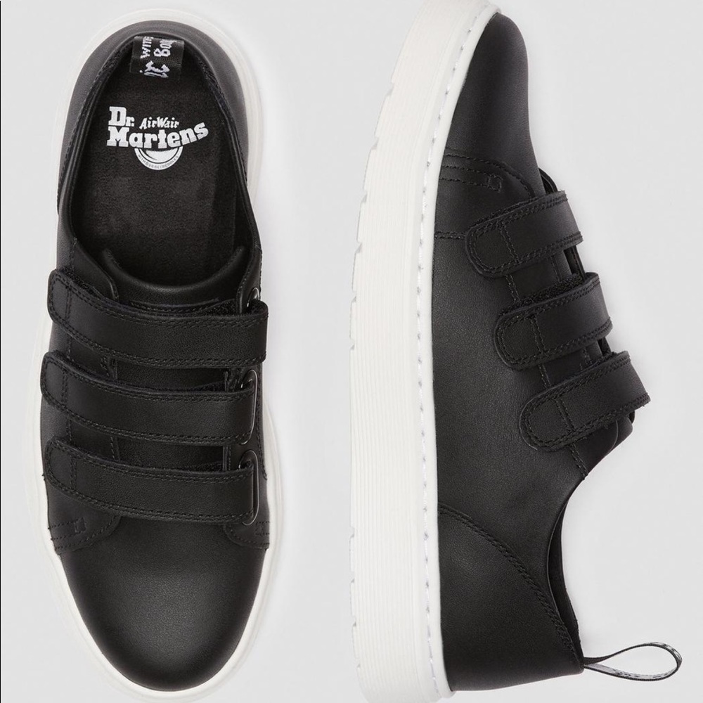 Dr. Martens Black Dante Strap Sneakers - Picture 3 of 13